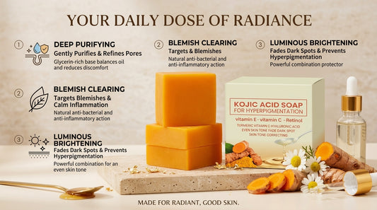 Turmeric Kojic Acid Handmade Cleansing Soap
