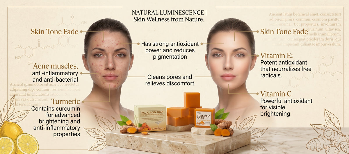 Turmeric Kojic Acid Handmade Cleansing Soap