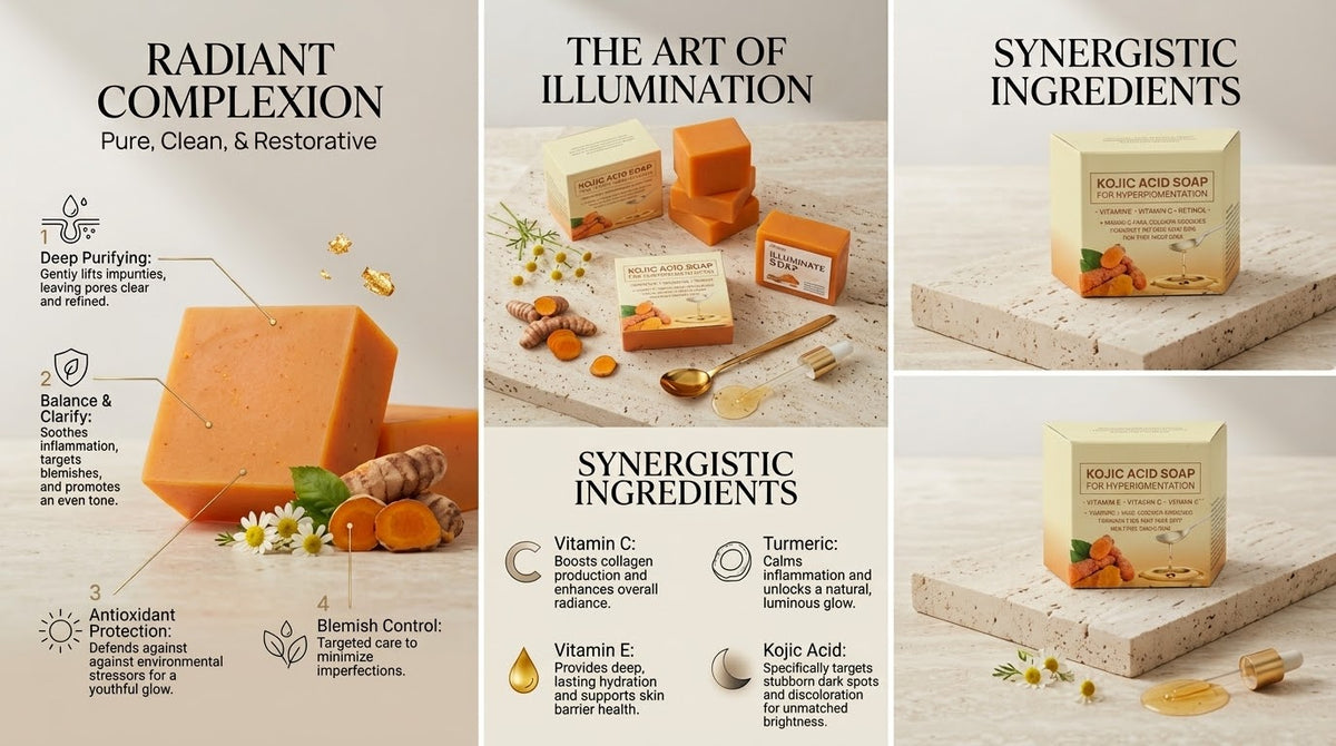 Turmeric Kojic Acid Handmade Cleansing Soap